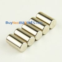5st 10mm diameter x 20mm tjock N35 stark makt Round Cylinder Rare Earth Neo neodymmagneter