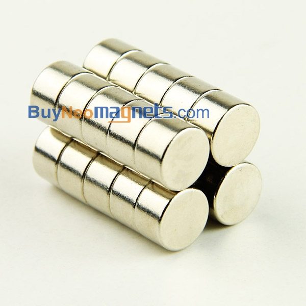 10Magnete a disco al neodimio mm x 6 mm N35 Magneti rotondi potenti e potenti Magneti cilindrici per terre rare Vendita 10x6 mm - Immagine 2