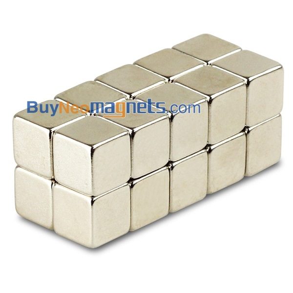 5pcs 10mm x 10mm x 4mm Strong Rare Earth Office Neodymium Square Block Magnets