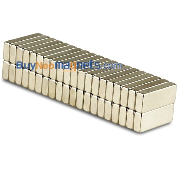 20st 15mm x 6 mm x 3 mm tjock N35 Stark Block Rare Earth neodymmagneter