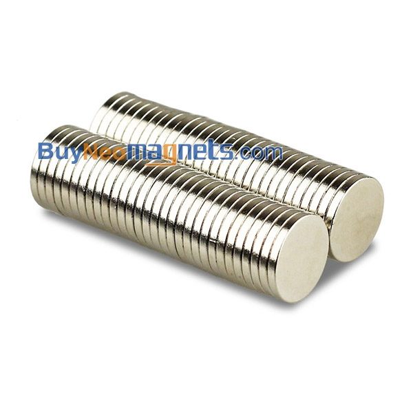 50Stk. 12 mm Durchmesser x 1,5 mm Dicke N35 Starke runde Scheibe Seltenerd-Neodym-Magnete