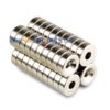 20pcs 12 mm x 4 mm (1/2" x 1/6") con neodimio de tierras raras avellanado del agujero de 4 mm N38 imanes redondos