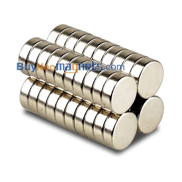 20개에 12mm 디아의 X 4mm 두께의 N35 슈퍼 강력한 라운드 디스크 장난감 희토류 네오디뮴 자석
