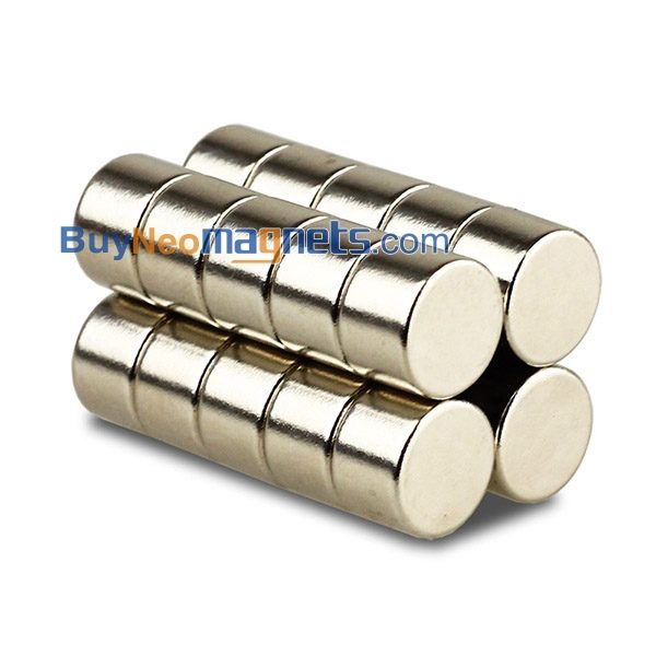 10개 12mm 직경의 X 8mm의 두께 N35 강한 라운드 디스크 냉장고 희토류 네오디뮴 자석