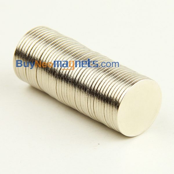 14mm dia x 1mm thick Neodymium Disk Magnet N35 Strong Round 14x1mm Rare Earth Disc Magnets Sale for Crafts Home Depot - Imagen 2