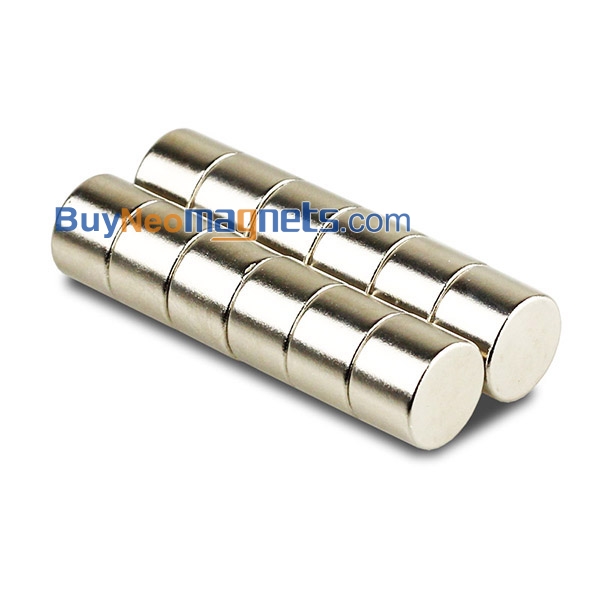 10pcs 14mm dia x 10mm thick Powerful Neodymium Disk Magnet N35