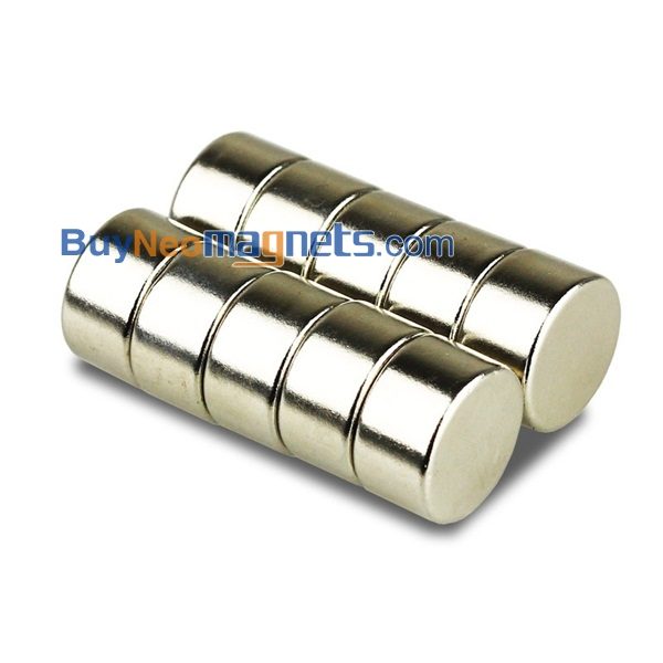 5pz 18 millimetri di diametro x 10 mm di spessore N35 Super Strong rotonda circolare Cilindro terra rara magneti al neodimio