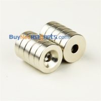 20pcs 18 mm x de 5mm com Escareado Buraco 5 milímetros N35 Strong Anel Rare Earth imãs de neodímio