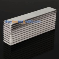 50ミリメートル×10ミリメートルのx厚さ2mm N50強力なブロック直方体磁石希土類ネオジム磁石