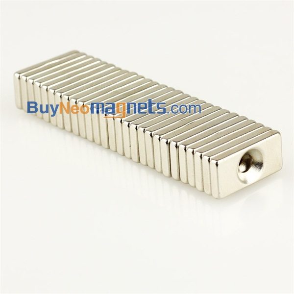 20جهاز كمبيوتر شخصى 20mm خ خ 10mm العاشر 3mm سميكة مع هول 4MM N35 غاطسة بلوك قوي النادرة المغناطيس النيوديميوم الأرض