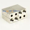 10pcs 20 mm x 10 mm x 4 mm avec 2 Trous 4 mm N35 forte bloc de terres rares aimants Néodyme
