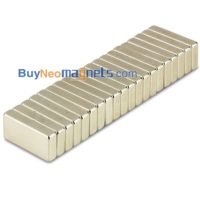 10pz 20 millimetri x 10mm x 4 mm di spessore N35 Strong Block terra rara magneti al neodimio