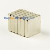 5pcs 20mm x 20mm x 5mm Dik N35 Super Strong Cuboid vierkant blok Rare Earth Neodymium magneten