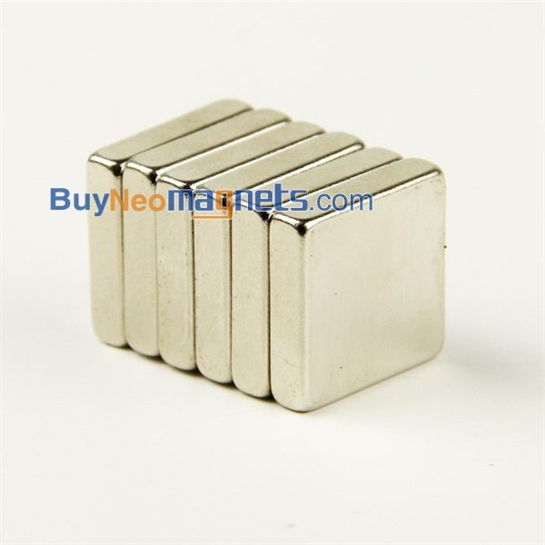5pz 20 millimetri x 20mm x 5mm di spessore N35 super forte Cuboid Piazza Block terra rara magneti al neodimio