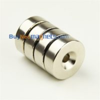 5pcs 30mm x 10 mm com Escareado Buraco 6 milímetros Rare Earth Neo neodímio N35 Ímã Anel Strong