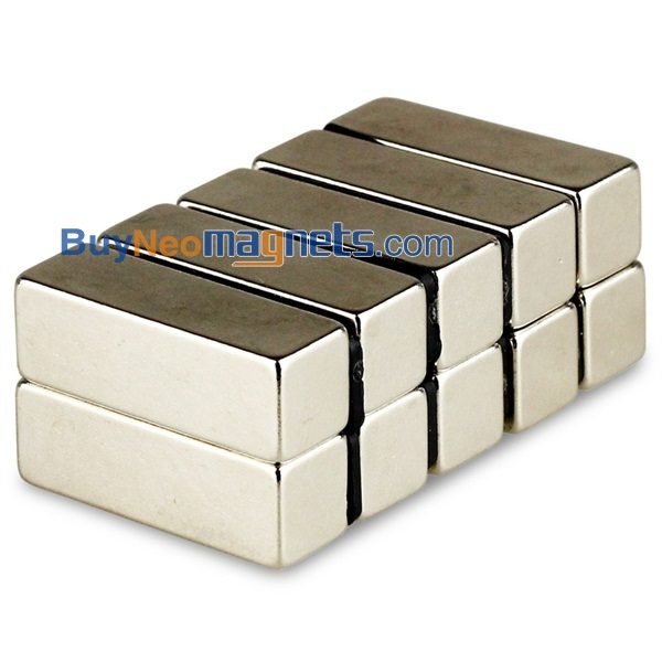 30mm x 10 mm x 10 mm magneti a blocchi di neodimio di spessore N35 Super Strong 30x10x10MM Rare Rare Rettangolo Vendita per artigianato - Immagine 3