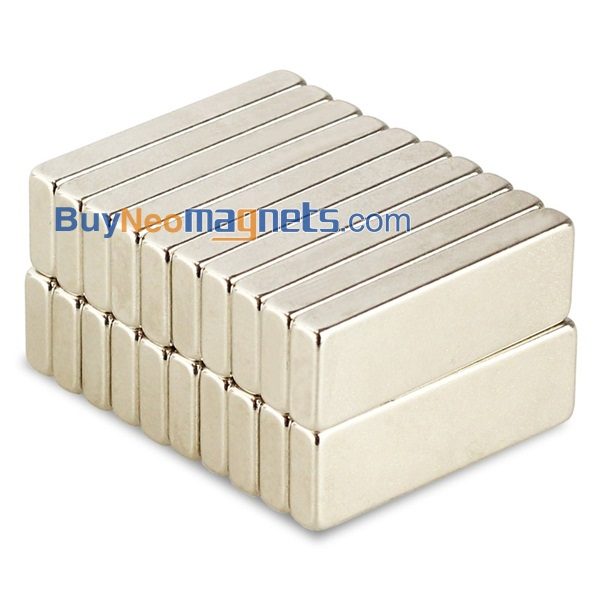 5pcs 30mm x 10 mm x 4 mm d'épaisseur N35 Bloc fort Rare Earth aimants Néodyme