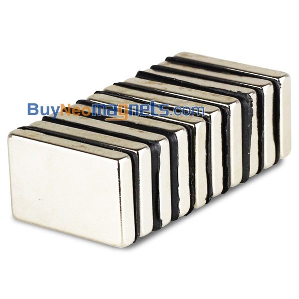 2pcs 30 mm x 20 mm x 5 mm Ímã de neodímio de terra rara de bloco forte N35 de espessura
