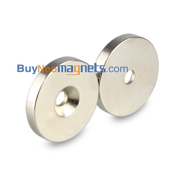 5جهاز كمبيوتر شخصى 30mm خ 5MM مع غاطسة هول 5MM N38 جولة قوية النادرة المغناطيس النيوديميوم الأرض