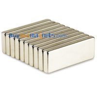 5個40ミリメートルX 15ミリメートルX 5mm厚N35強力なブロックレアアースネオジム磁石
