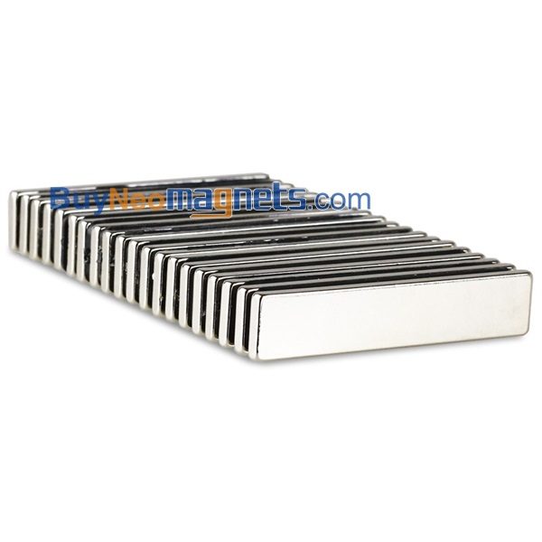 10st 50mm x 10mm x 2,5 mm tjocka N35 Stark Block Rare Earth neodymmagneter