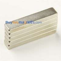 5pcs 50mm x 10mm x 5mm Thick N35 Super Strong Block Rare Earth Neodymium Magnets