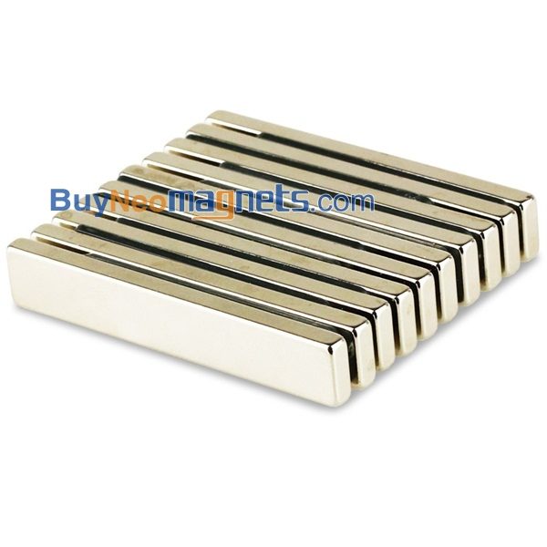 5pcs 60mm x 10 mm x 4 mm d'épaisseur N35 Bloc fort Rare Earth aimants Néodyme