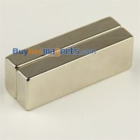 2pcs 60mm x 20mm x 10mm Thick N35 Super Strong Strip Block Rare Earth Neodymium Magnet