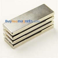 2PCS 60mm x 20mm x 5mm tykk N35 Super sterk blokkstripe Rare jordens neodymmagneter