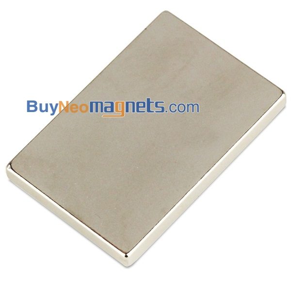 2piezas de 60 mm x 40 mm x 6 mm de espesor N35 Bloque Super Strong neodimio imanes de tierras raras