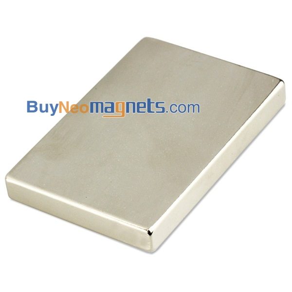 1قطعة 60 مم × 40 مم × 7 مم سميكة N35 كتلة قوية للغاية مغناطيس نيوديميوم الأرض النادرة