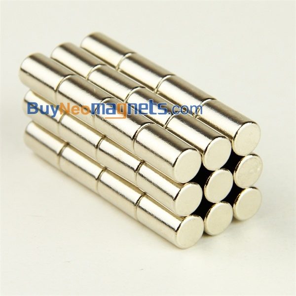 6mm dia x 10 mm tyk Neodym Rod magneter N35 Super Strong Runde Rare Earth Cylinder Magnet Salg Indien