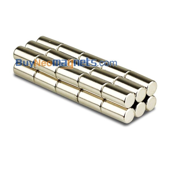 8mm dia x 15mm tyk Neodym Rod magneter N35 Super Strong Cylinder Køleskab Rare Earth Bar magneter Salg Amazon