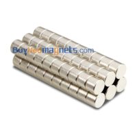 8mm de diâmetro x 6 mm de espessura Poderoso neodímio Disk Ímãs N35 Ultra Strong Rodada Rare Disco Terra Ímãs Venda Amazon