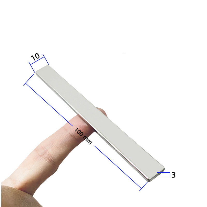 100mm x 10mm x 3mm Thick Neodymium Block Magnet N35 Super Strong Rare Earth Bar Magnets Sale - Image 2