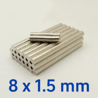 Vista alternativa di 8mm di diametro x 1,5 mm di spessore ultra forte magneti al neodimio disco N35 potenti rotonde magneti in terre rare a dischi in Vendita Home Depot