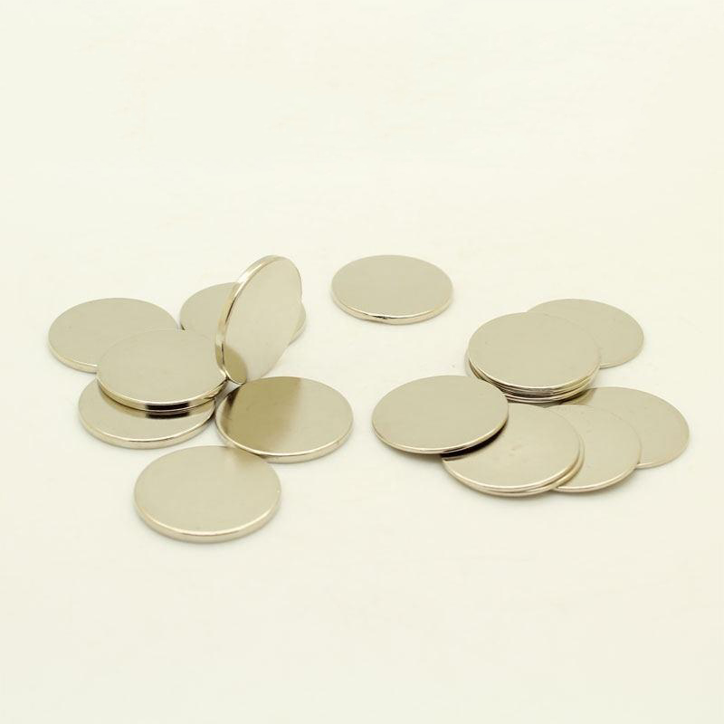 25mm dia x 1mm thick Neodymium Disc Magnet N35 Super Strong Rare Earth Round Magnets Sale (10 Pack) – Bild 2