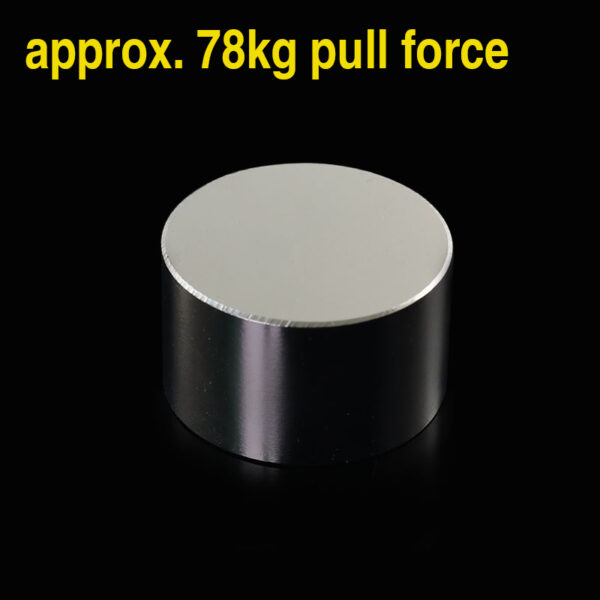 50直径mm x 厚さ30mm 大型ネオジムディスクマグネット N52 超強力 50x30mm 高耐久マグネット ビッグレアアースディスクマグネット 販売 - 画像 3