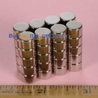 3/8" Tag x 1/4" dick N42 Rund Zylinder starker Magnet Kühlschrank Seltene Erden Neodym-Rod-Magnet