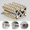 20pcs Ø 10 mm x 4 mm d'épaisseur avec fraisée trou de 4 mm N35 ronde de la Terre Rare Aimants néodyme