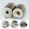10pcs 20mm x 4mm with Countersunk Hole 5mm N42 Strong Round Neodymium Countersunk Magnets