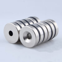 대안적인 견해 40카운터 싱크 홀 Mm x 10mm 두께 MM x 10mm 강한 희토류 NDFEB 네오디뮴 카운터 링 링 자석