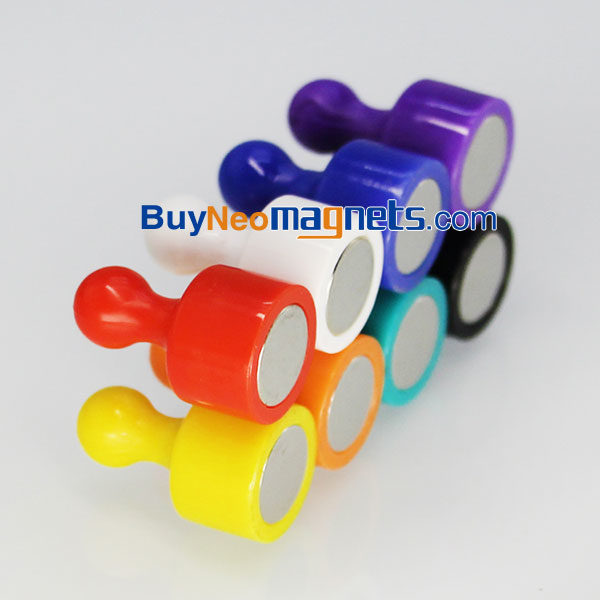 1 Punaises magnétiques pour fixer Whiteboard couleur Quille Aimants (12mm de diamètre x 19 mm de hauteur) - Image 2