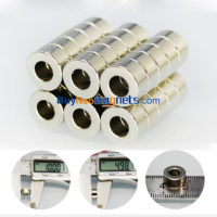 thumbnail image 2 of Lot Of Strong Neodymium Magnets – Countersunk Ring With 5mm Hole, N35 Grade, Various Sizes 2 of 6