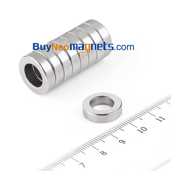 10개 16mm 외경 X 8mm의 ID를 X 3mm 두께 희토류 N35 네오디뮴 링 자석 판매