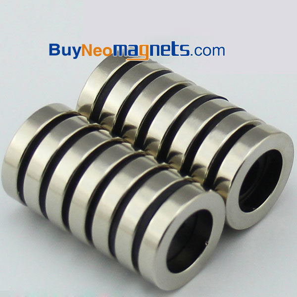 5Stück 25mm x 16mm od id x 5mm dick N35 Neodym-Ring-Magneten für Crafts Starken