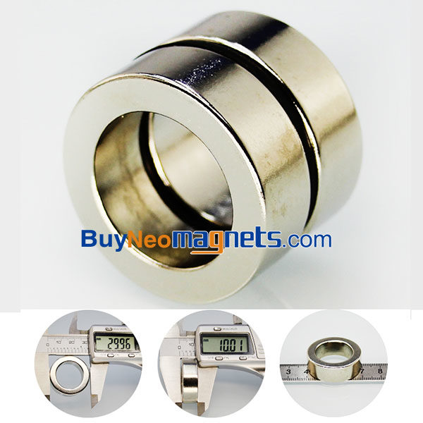 30mm od x 20mm id x 10mm thick Neodymium Ring Magnets N35 Super Strong Rare Earth Donut Magnets Home Depot