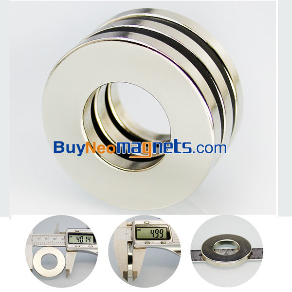 2جهاز كمبيوتر شخصى 40MM التطوير التنظيمي 20mm خ معرف خ 5mm سميكة N35 القوية النادرة النيوديميوم المغناطيس الدائري وول مارت