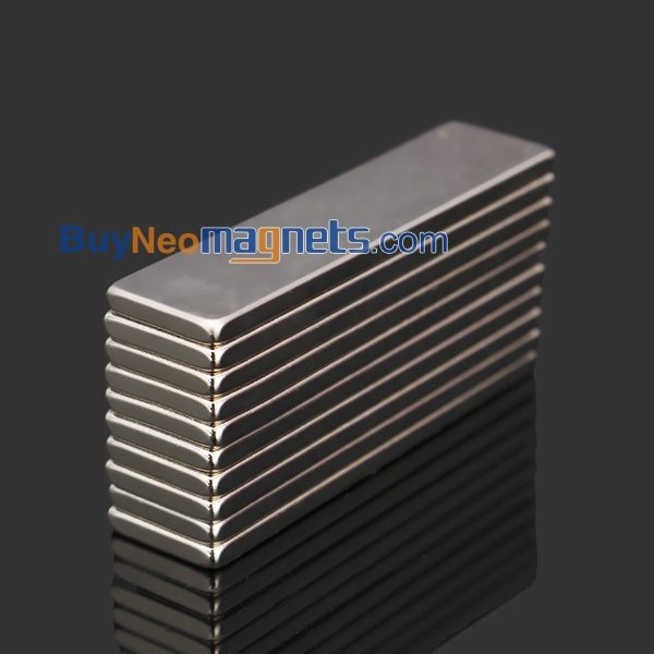 10Stück 40mm x 10mm x 2mm dick N50 Starke Mini-Block-Magneten Seltene Erden Neodym-Magnete