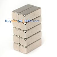 50개 15mm X 5mm X 6mm 두꺼운 N52 블록 자석 희토류 네오디뮴 영구 자석